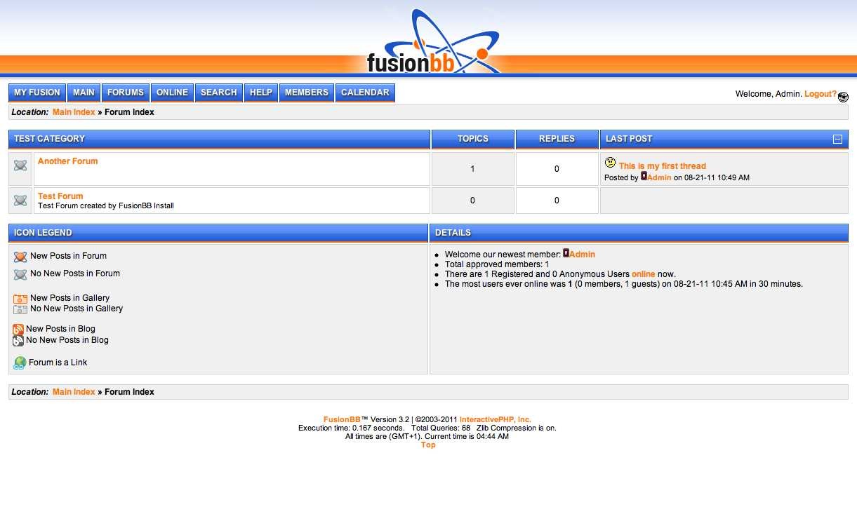 FusionBB Screenshot